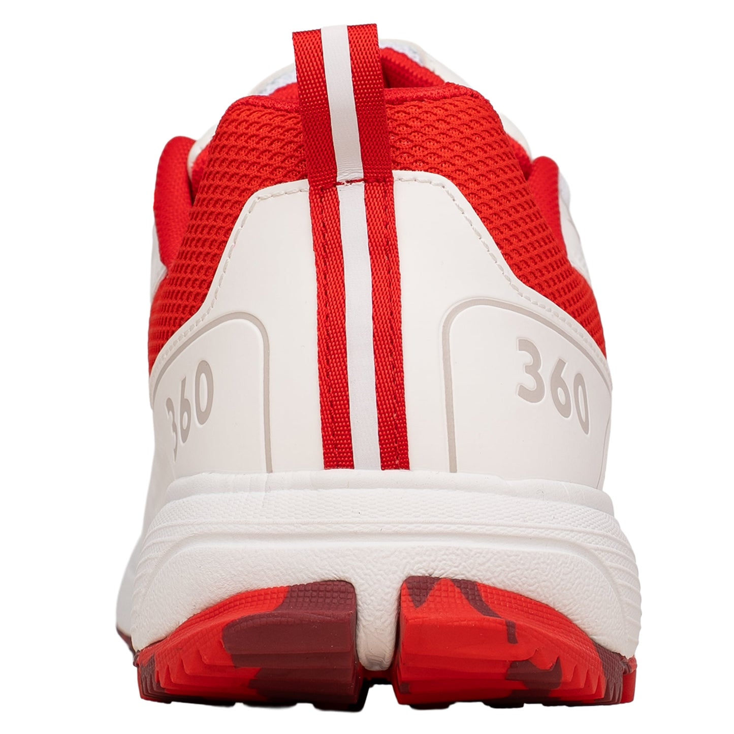 Newbery 360 Cricket Shoe - White & Red Pimples for Enhanced Performance - roesports