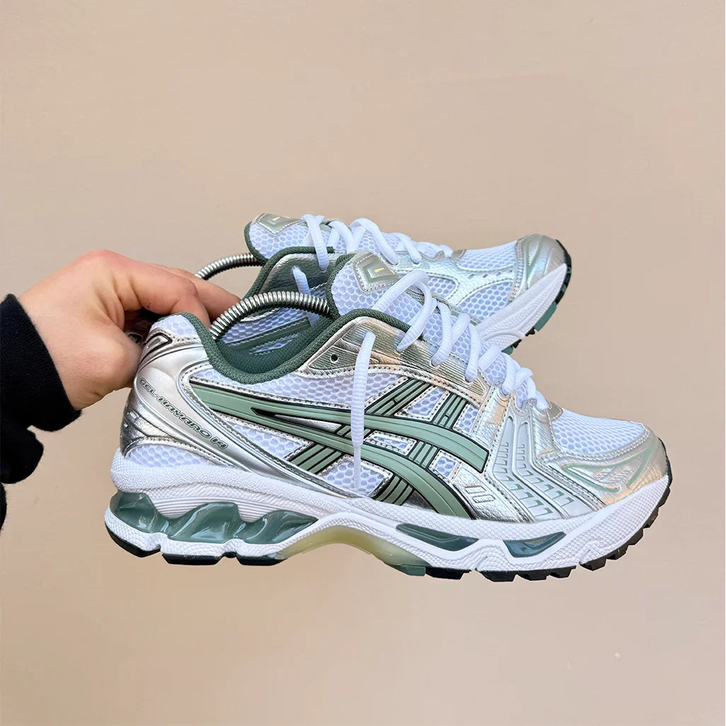 ASICS Gel-Kayano 14 White Pure Silver Slate Grey Sage roesports