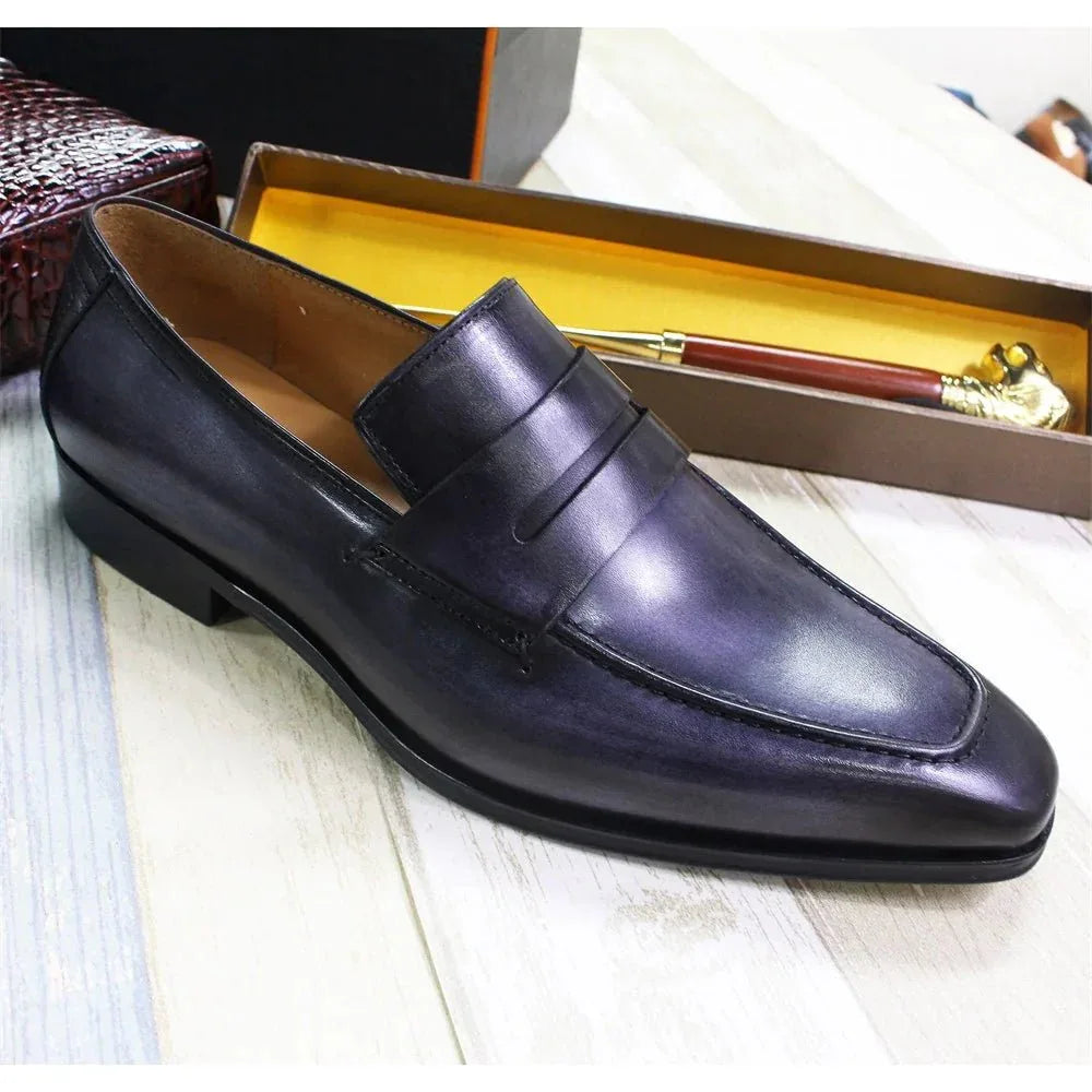 Slip-On Loafers for Men - Premium Leather Shoes (Weddings, Formal Events) roesports