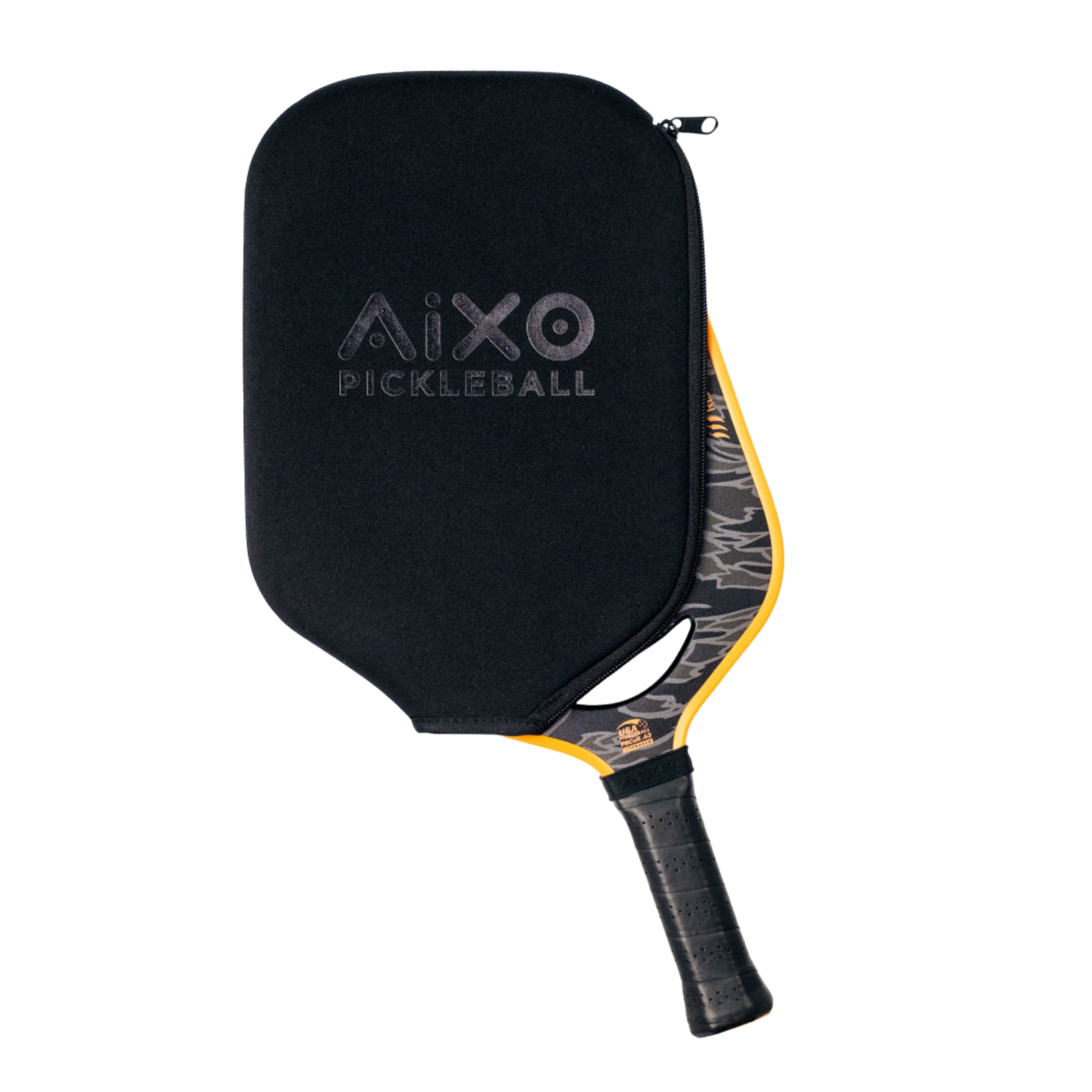 Aixo P14C Reaper Series Tiger King 18K Raw Carbon Pickleball Paddle - Roesports