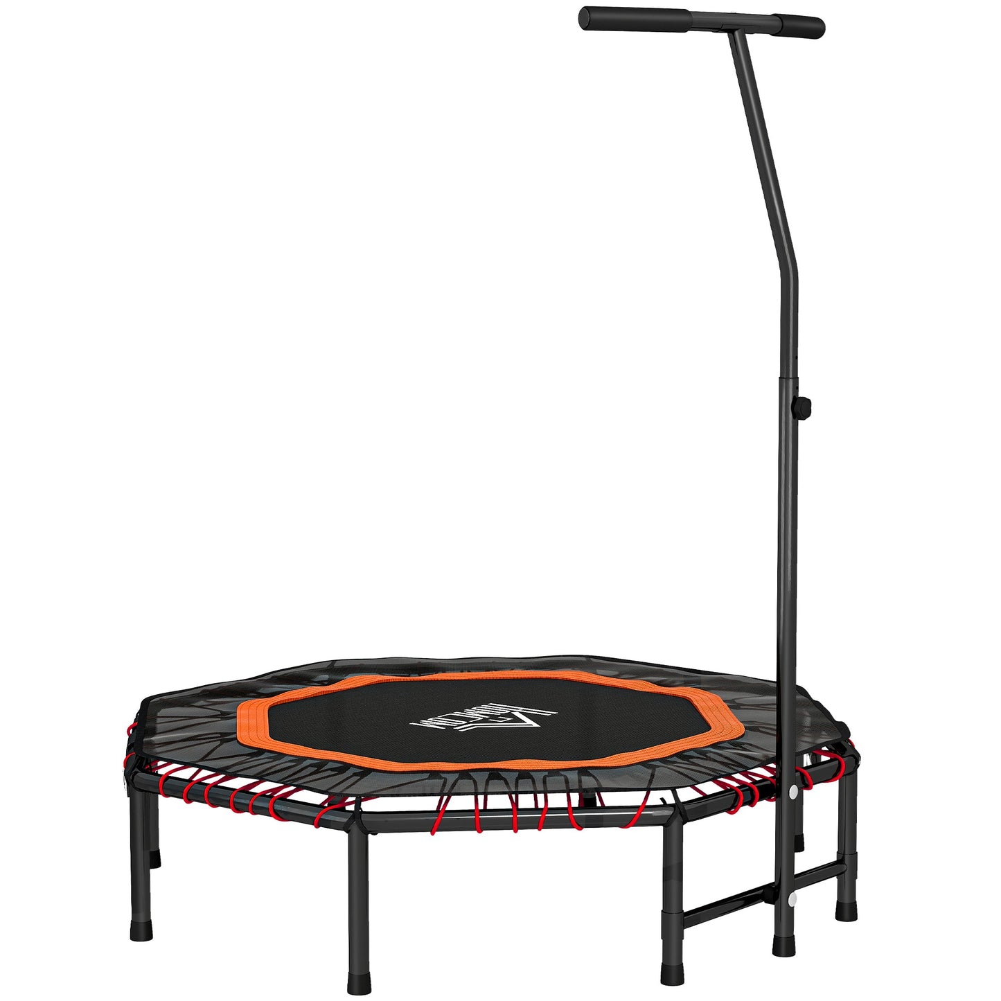 HOMCOM Fitness Trampoline, Bouncer with Adjustable Handle, Max Load 150 kg -