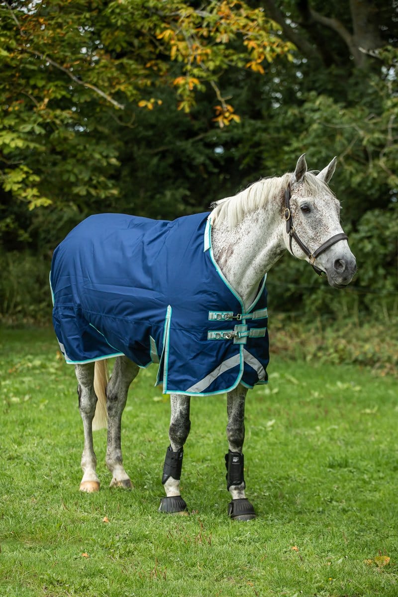 100g Detachable Neck Turnout Rug - Navy for Ultimate Comfort and Protection - roesports