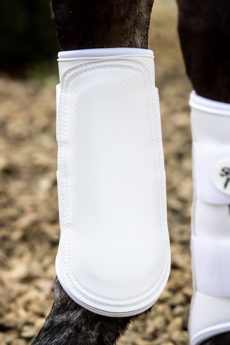 Double Locking Brushing Boots - White - roesports