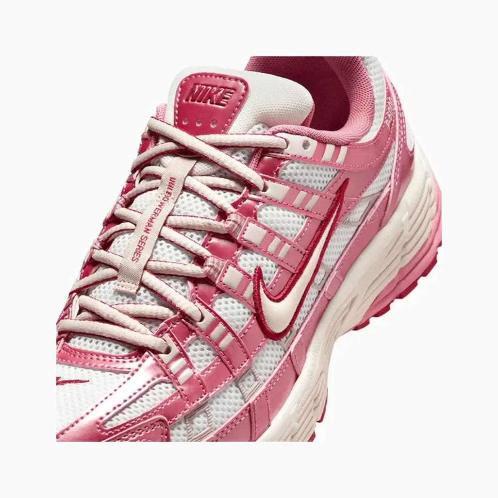 Nike P-6000 White Silt Red Peony W roesports