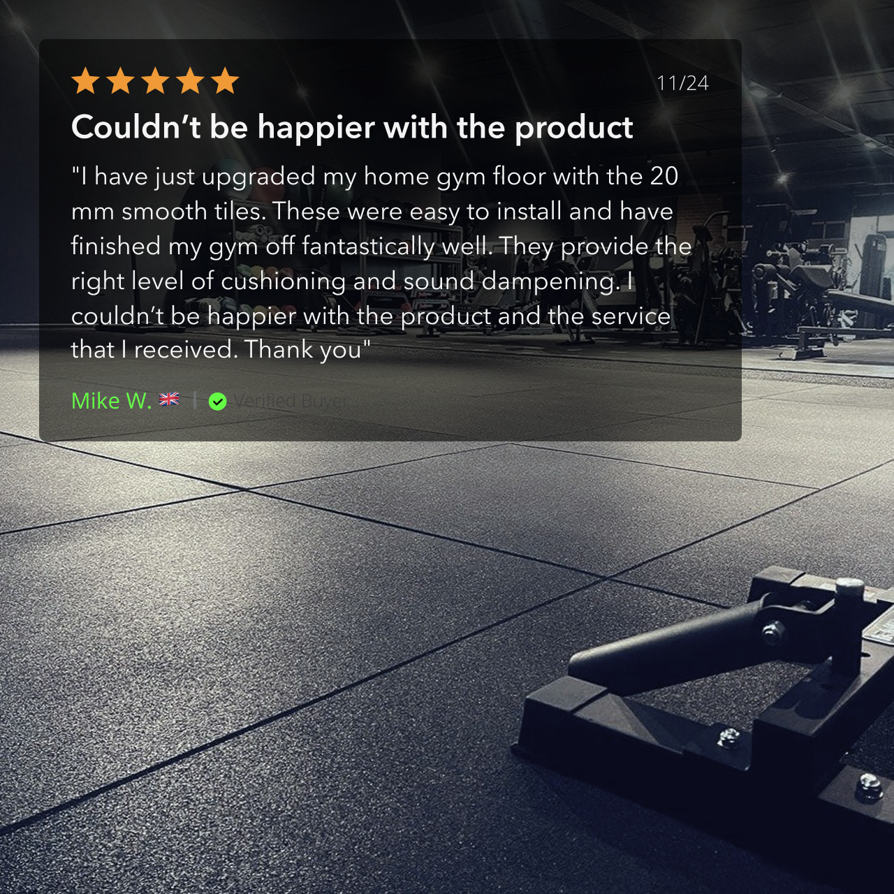 20mm Heavy-Duty Rubber Gym Flooring with Smooth Top – UK’s Best Rated - roesports