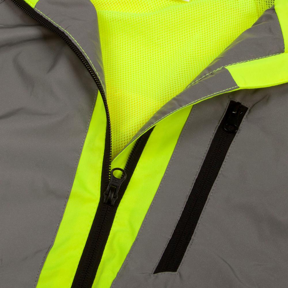 Hi Vis Reflective Running and Cycling Jacket | Reflective and Yellow - Roesports