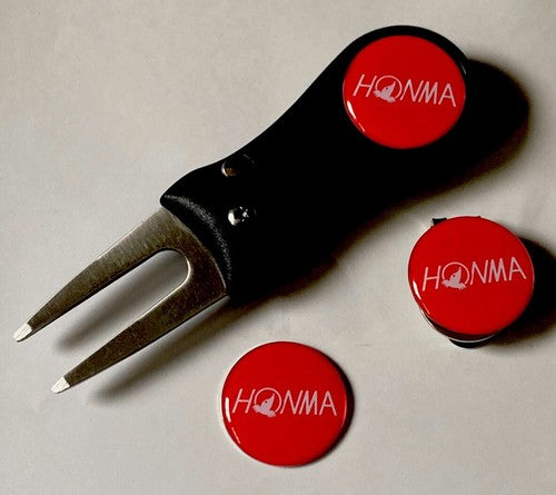 10 Sets Of Honma Golf  Pitchfork Magnetic Hat Clip With 3 Honma Marker - Roesports