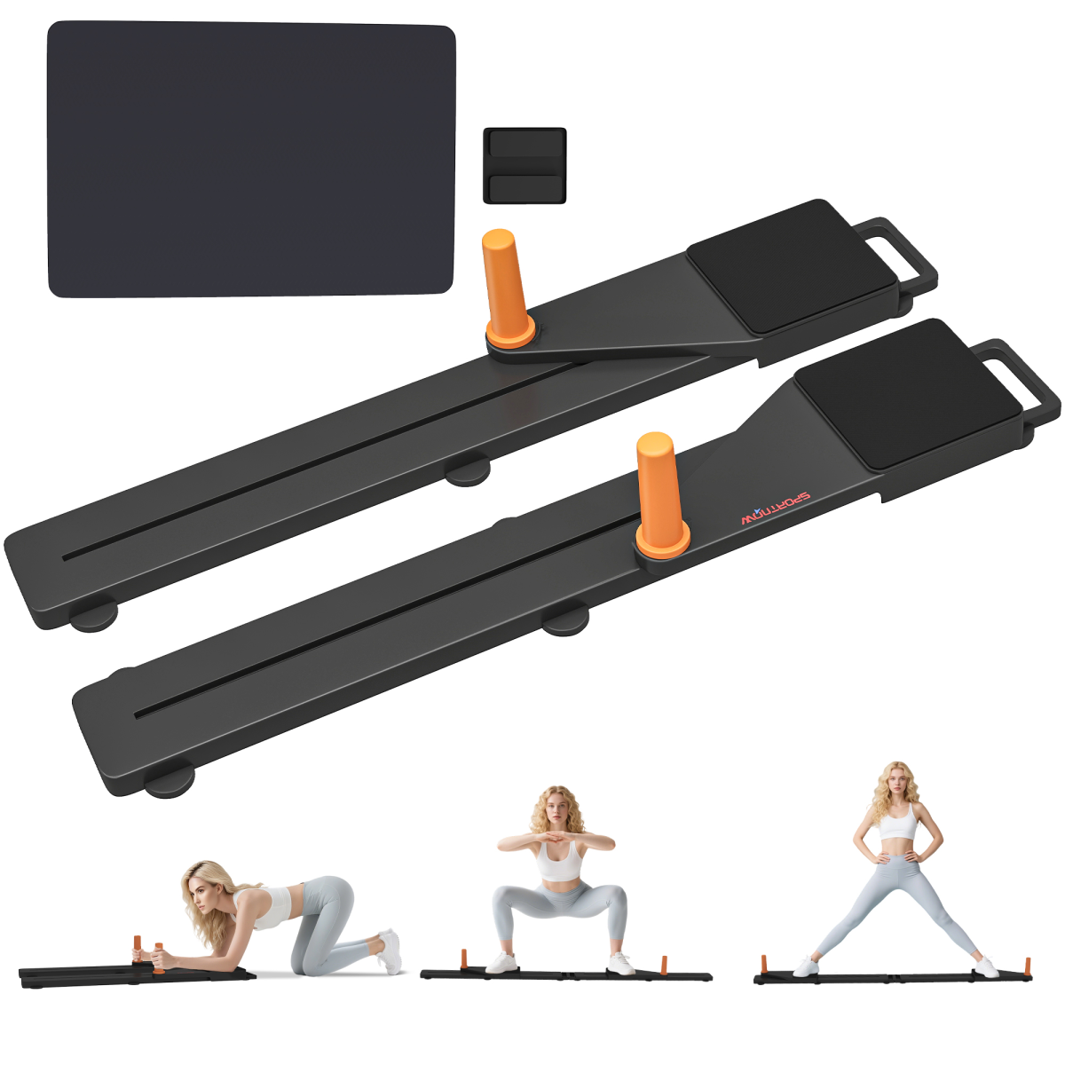 SPORTNOW Push Up Board Set of 2, Portable Press Up Board for Home Gym - Roesports