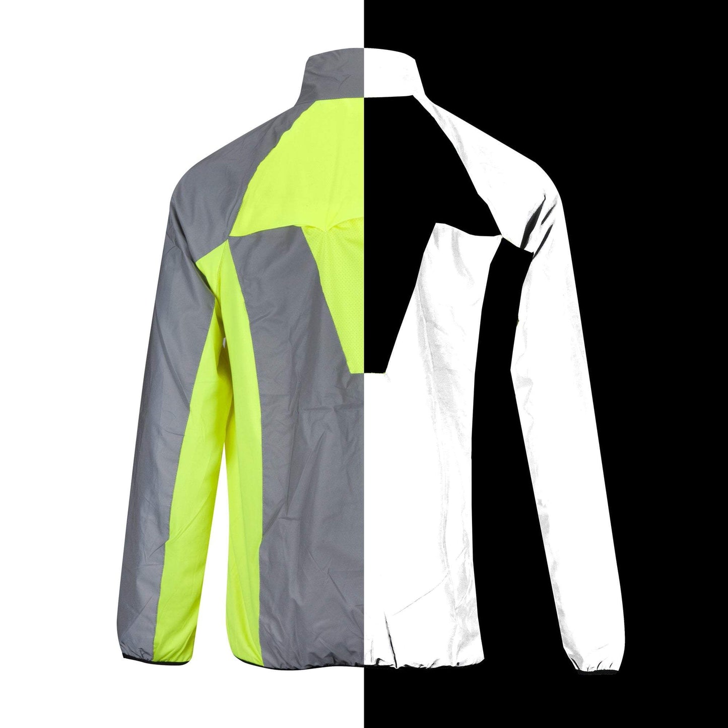 Hi Vis Reflective Running and Cycling Jacket | Reflective and Yellow - Roesports