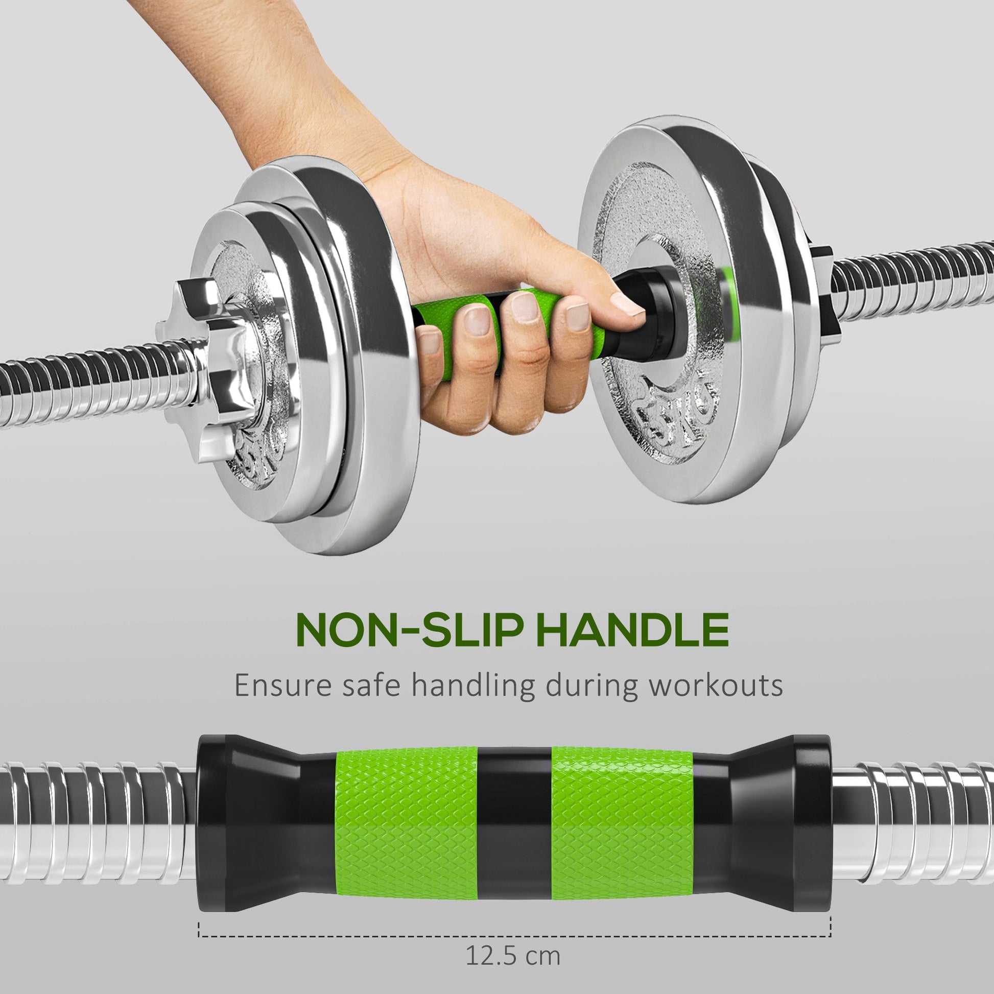 SPORTNOW 20kg 2-in-1 Adjustable Weights Dumbbells Set for Home Gym - Roesports