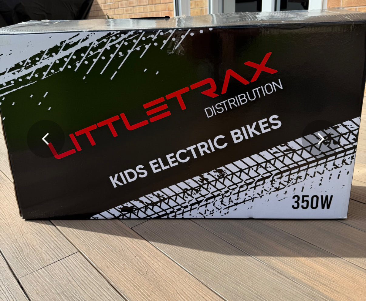 Littletrax 350W Kids Electric Bike for Ages 3 to 12 - Ride-On Motorbike - roesports