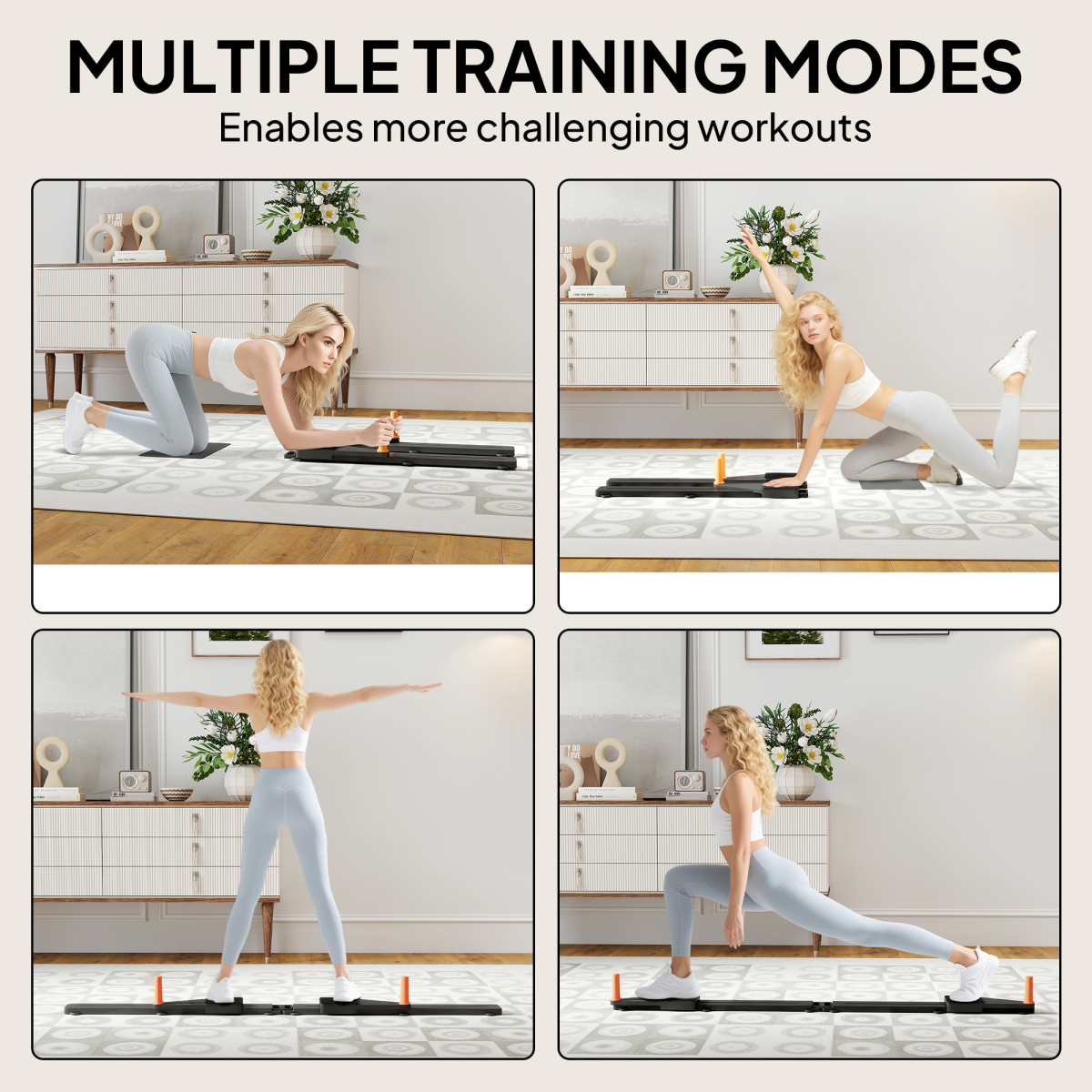 SPORTNOW Push Up Board Set of 2, Portable Press Up Board for Home Gym - Roesports