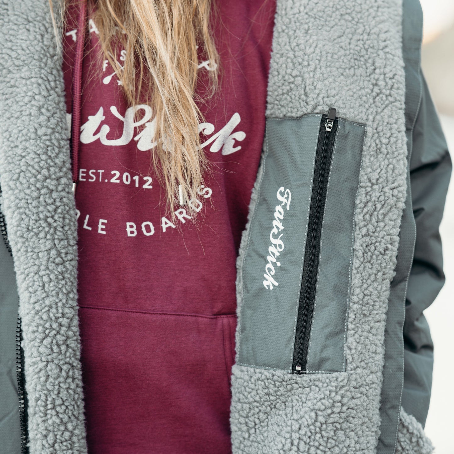 FREE BEANIE | Recycled Fleece Changing Robe “FatWrap” | Waterproof |Beach | Swimming | Surfing | Coat -