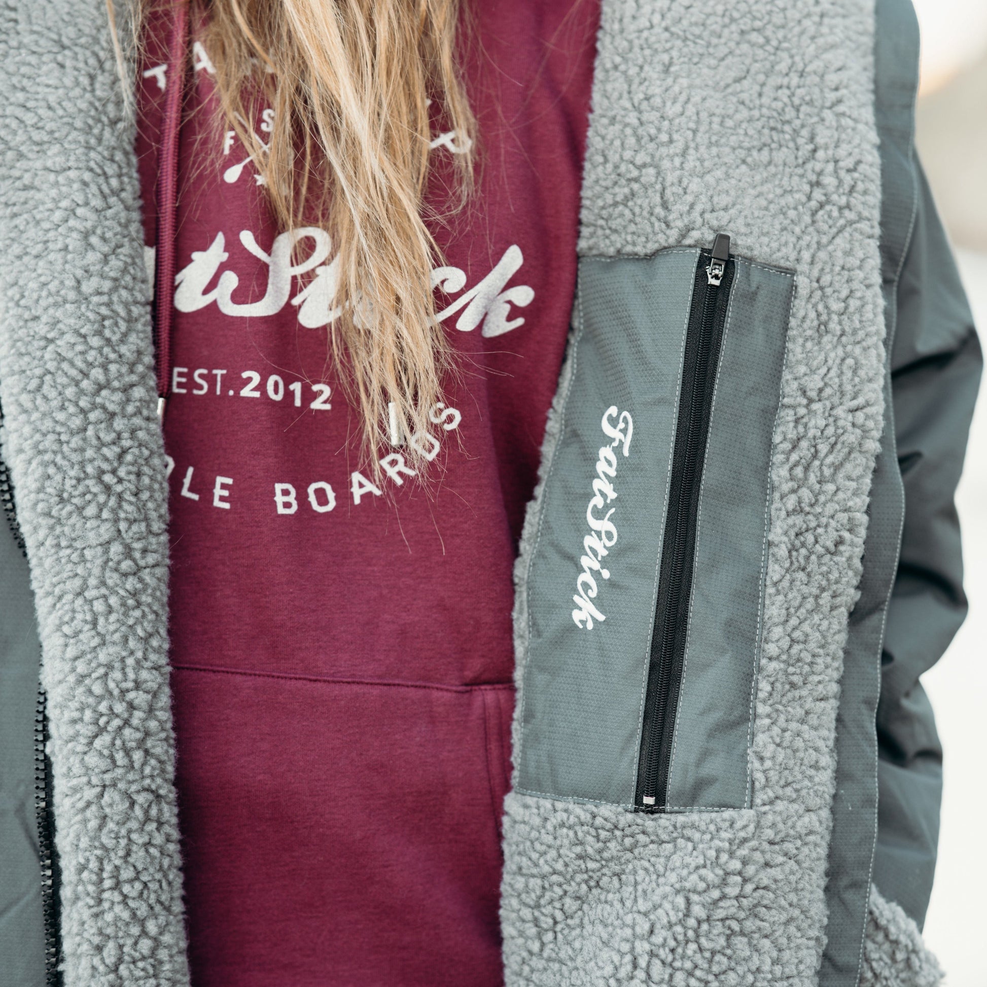 FREE BEANIE | Recycled Fleece Changing Robe “FatWrap” | Waterproof |Beach | Swimming | Surfing | Coat -