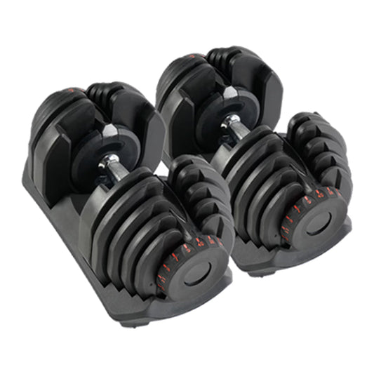 40kg Adjustable Dumbbell Set – Single or Pair with Optional Rack & Bench | Smart Home Gym Solution
