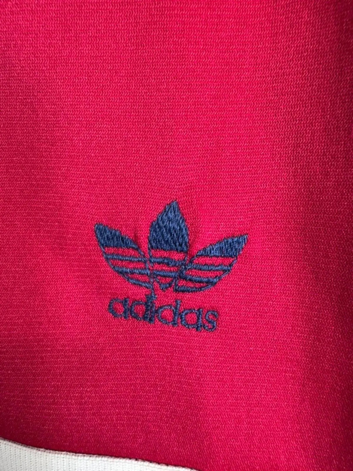 Vintage adidas Ventex Tracksuit Top Jacket Made In France Trefoil 80s Large #350
