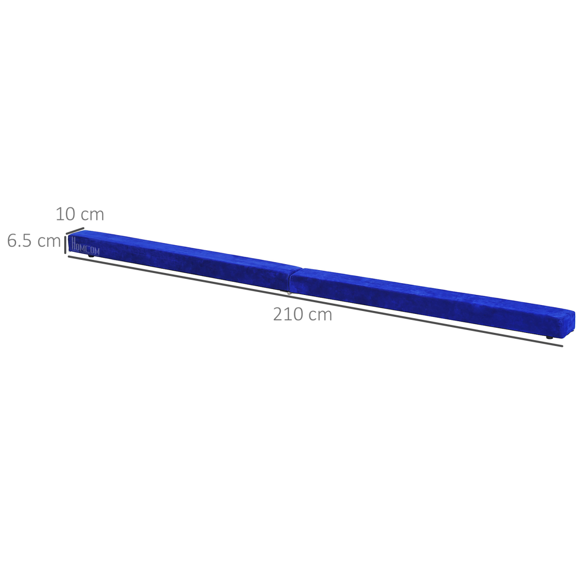 HOMCOM 2.1m Balance Beam Trainer Fold Performance Gymnastics, Blue - Roesports