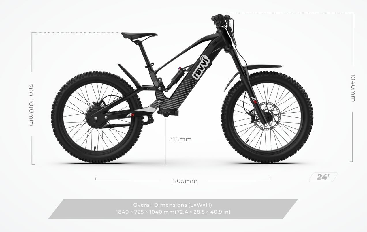 New Revvi 24" Electric Bike - High-Performance E-Bike for Adults and Kids - roesports