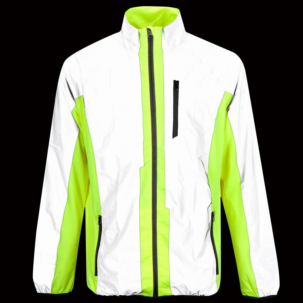 Hi Vis Reflective Running and Cycling Jacket | Reflective and Yellow - Roesports