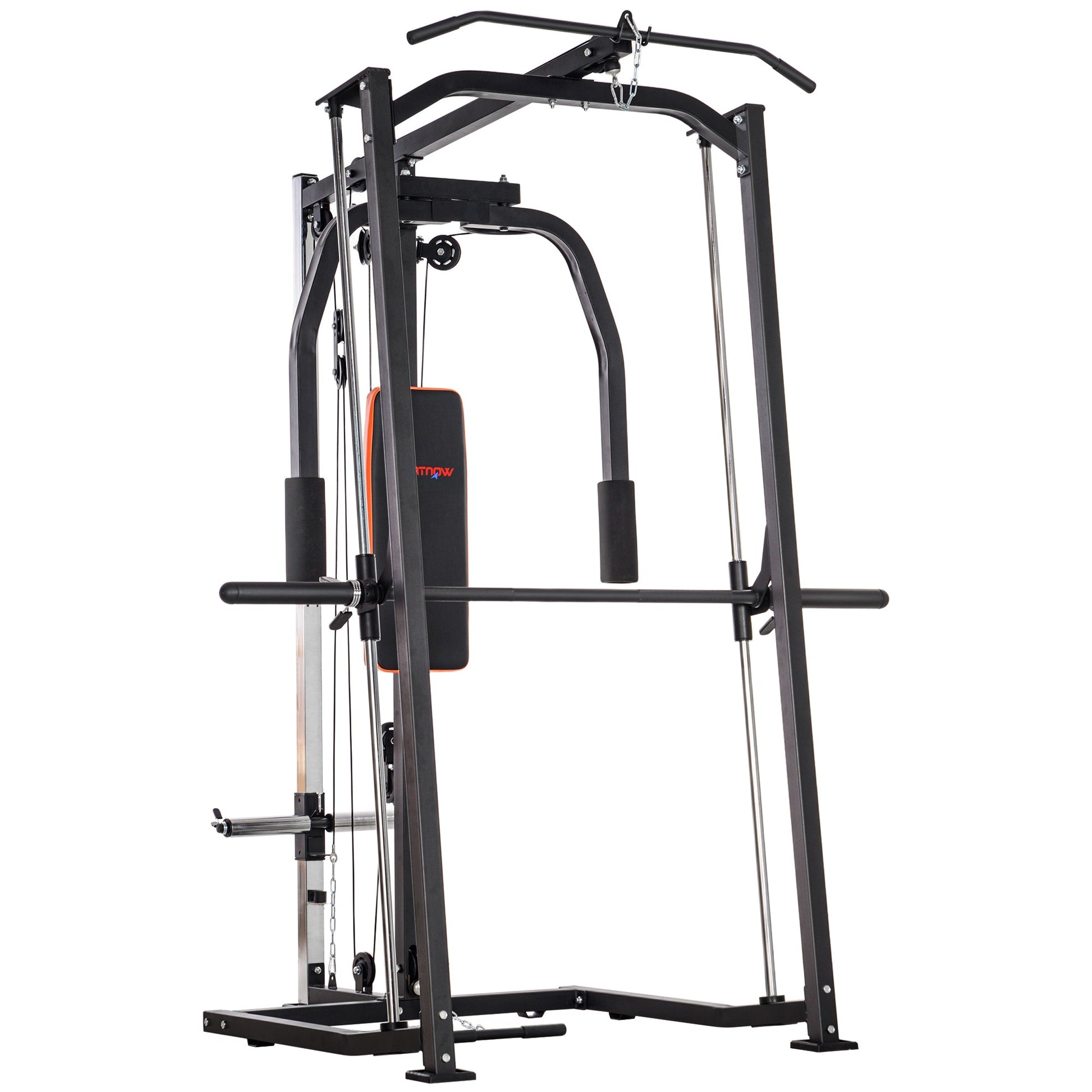 SPORTNOW Multi-Gym Smith Machine Power Cage for Home Gym Weight Lifting - Roesports