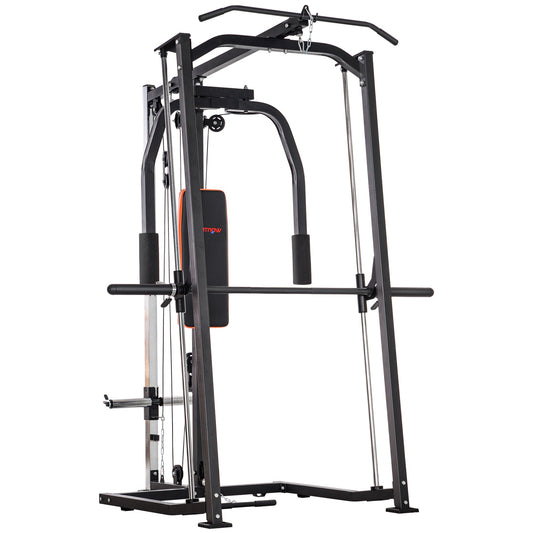 SPORTNOW Multi-Gym Smith Machine Power Cage for Home Gym Weight Lifting - Roesports