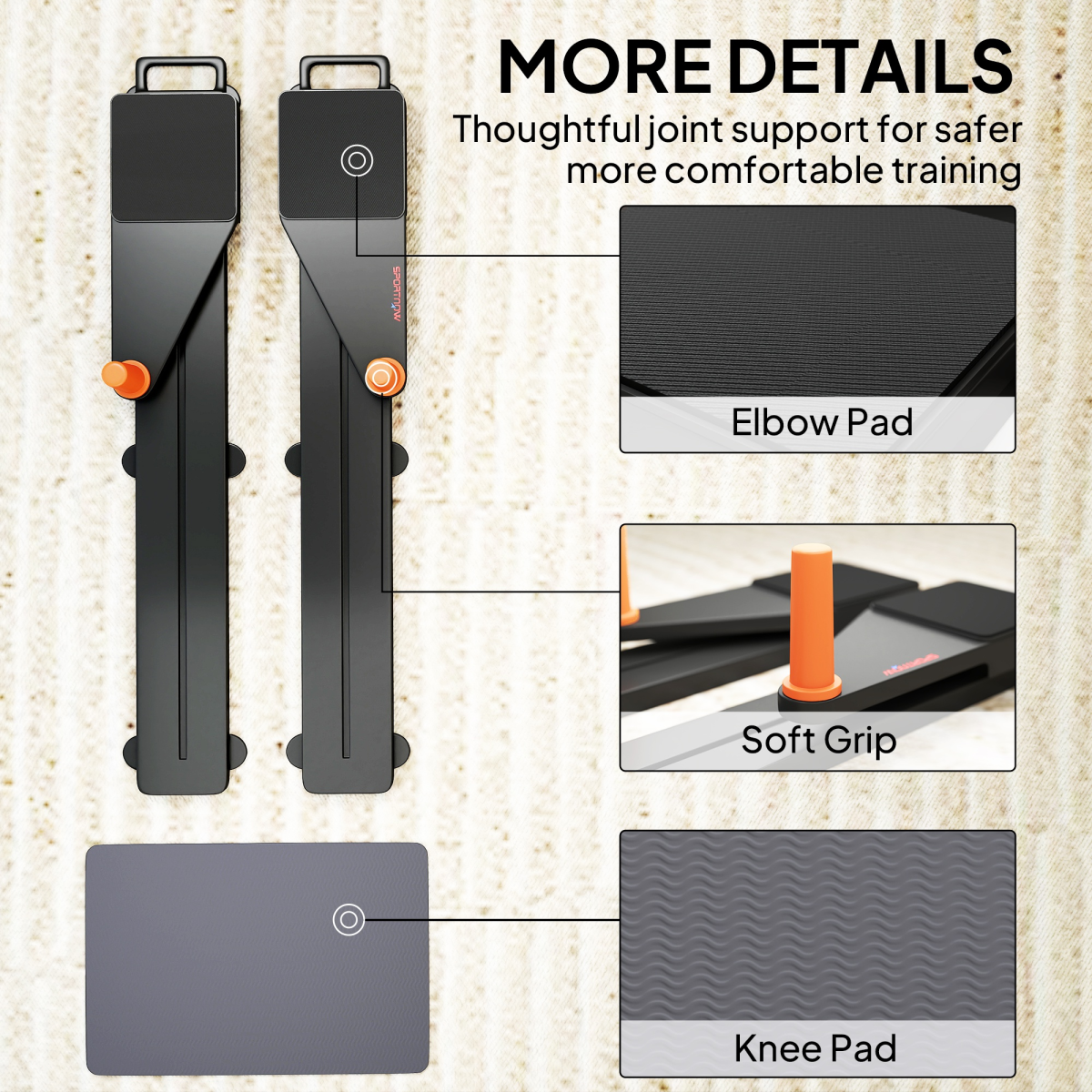 SPORTNOW Push Up Board Set of 2, Portable Press Up Board for Home Gym - Roesports
