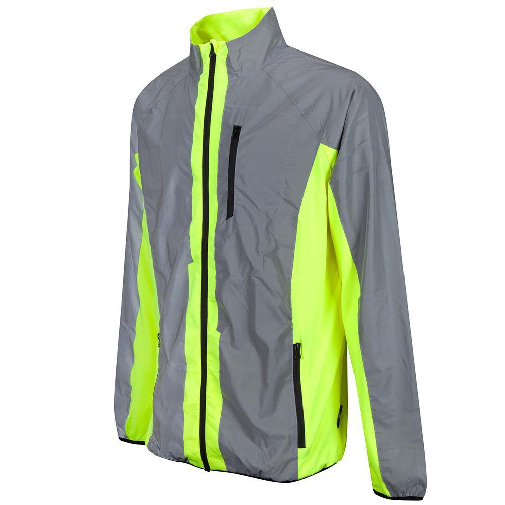 Hi Vis Reflective Running and Cycling Jacket | Reflective and Yellow - Roesports