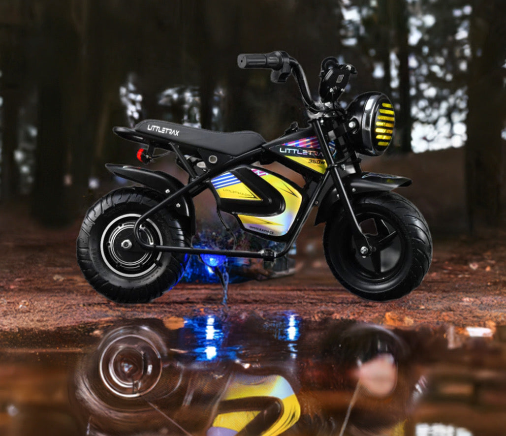 Littletrax 350W Kids Electric Bike for Ages 3 to 12 - Ride-On Motorbike - roesports