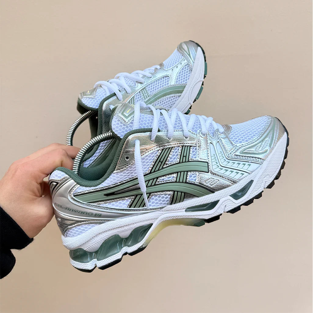 ASICS Gel-Kayano 14 White Pure Silver Slate Grey Sage roesports