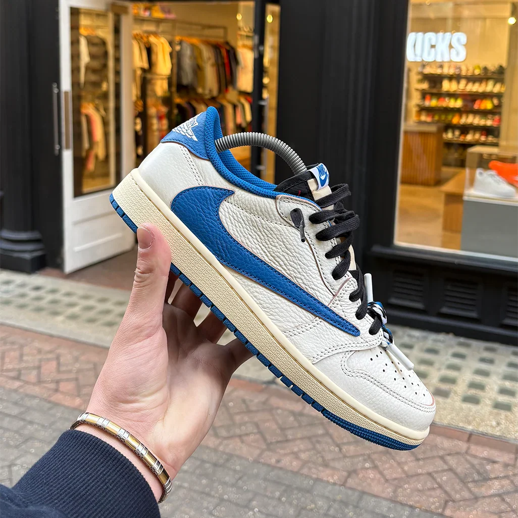 Air Jordan 1 Low x Travis Scott x Fragment Sail Military Blue roesports