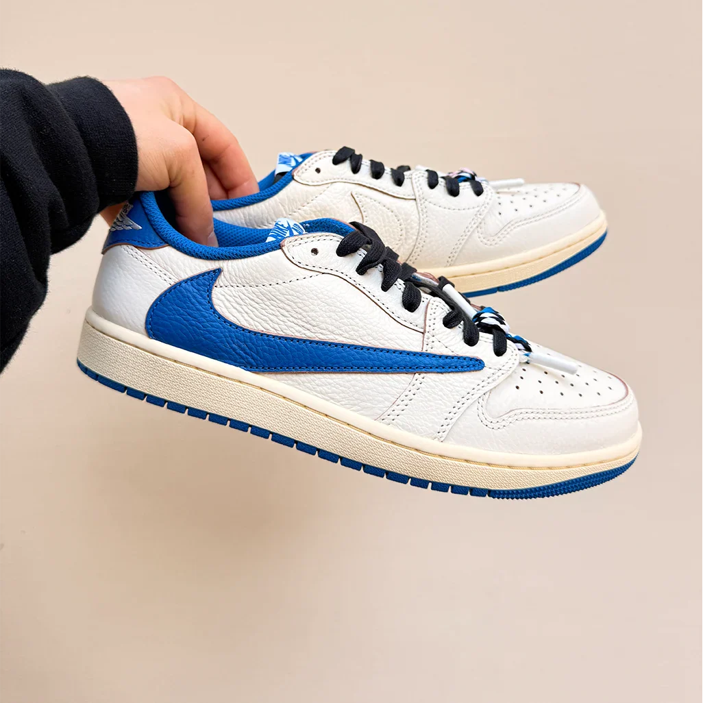 Air Jordan 1 Low x Travis Scott x Fragment Sail Military Blue roesports