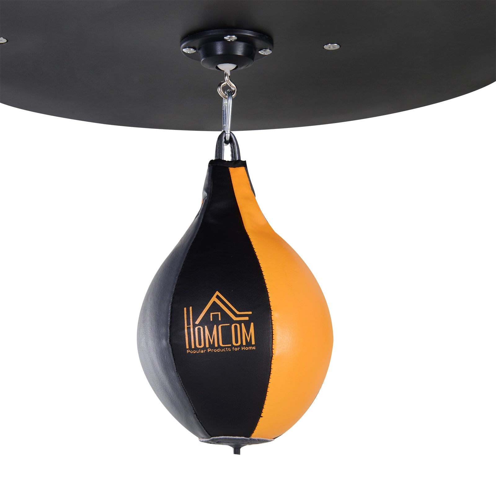 HOMCOM Freestanding Boxing Punch Bag & Speed Ball Station Hanging Frame Training Exercise Platform Home Gym Heavy Duty, Grey -