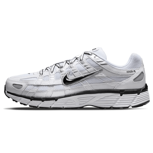 Nike P-6000 'White Metallic Silver Black' - Roesports