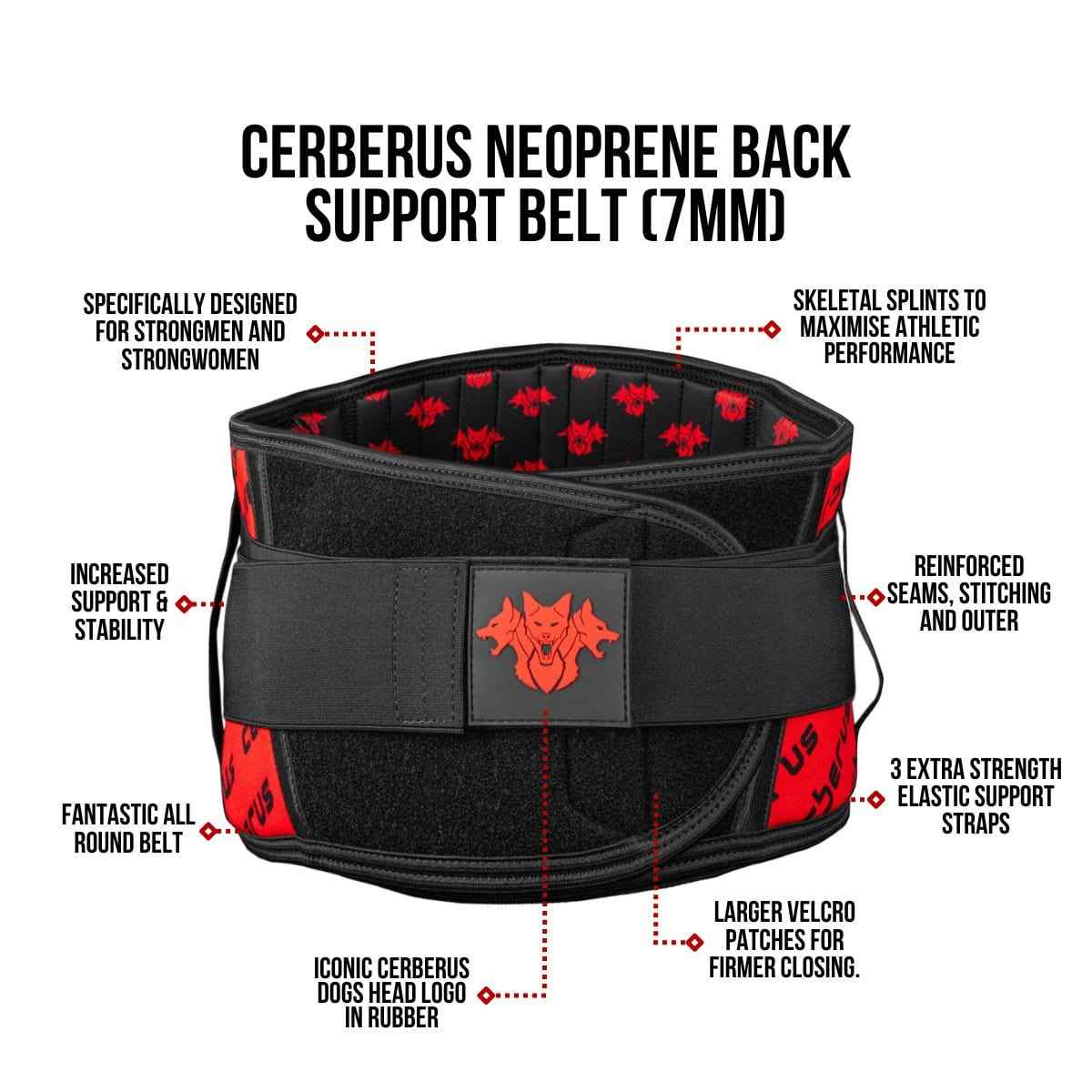 Neoprene Back Support Belt (7mm) - roesports