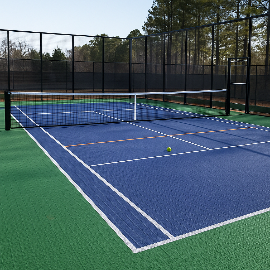 Tennis Court System for Singles with Court Markings Included - roesports