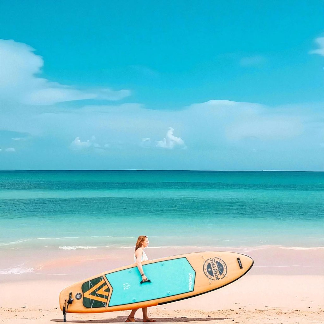 Wooden Menace 11'2 Inflatable Paddle Board | SUP With Seat -