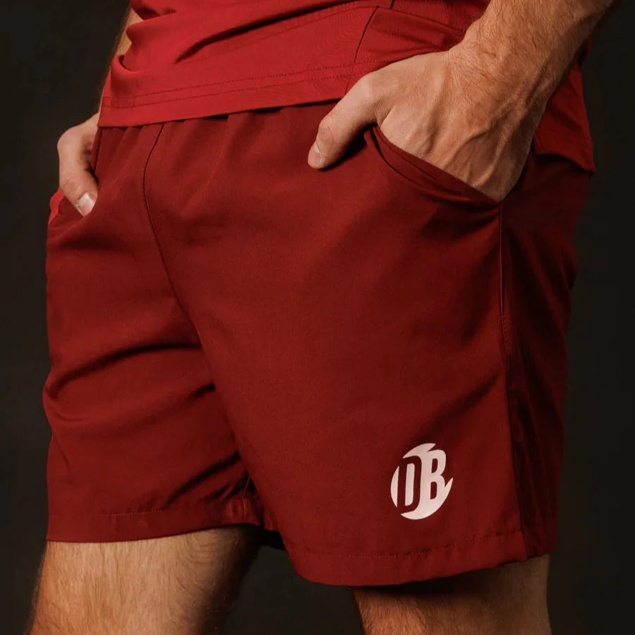Men's Advanced Short Drybreak Wine - Roesports
