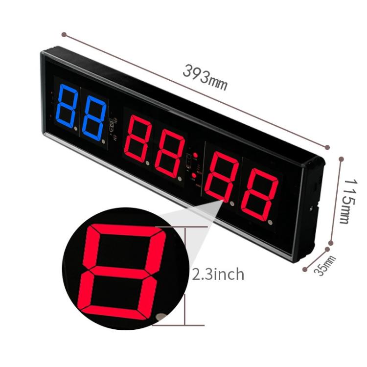 KYX--0023 2.3 inch 6-digit LED Sports Fitness Multi-function Timer - Roesports