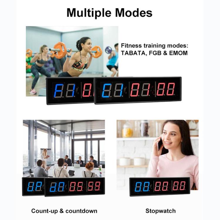 KYX--0023 2.3 inch 6-digit LED Sports Fitness Multi-function Timer - Roesports