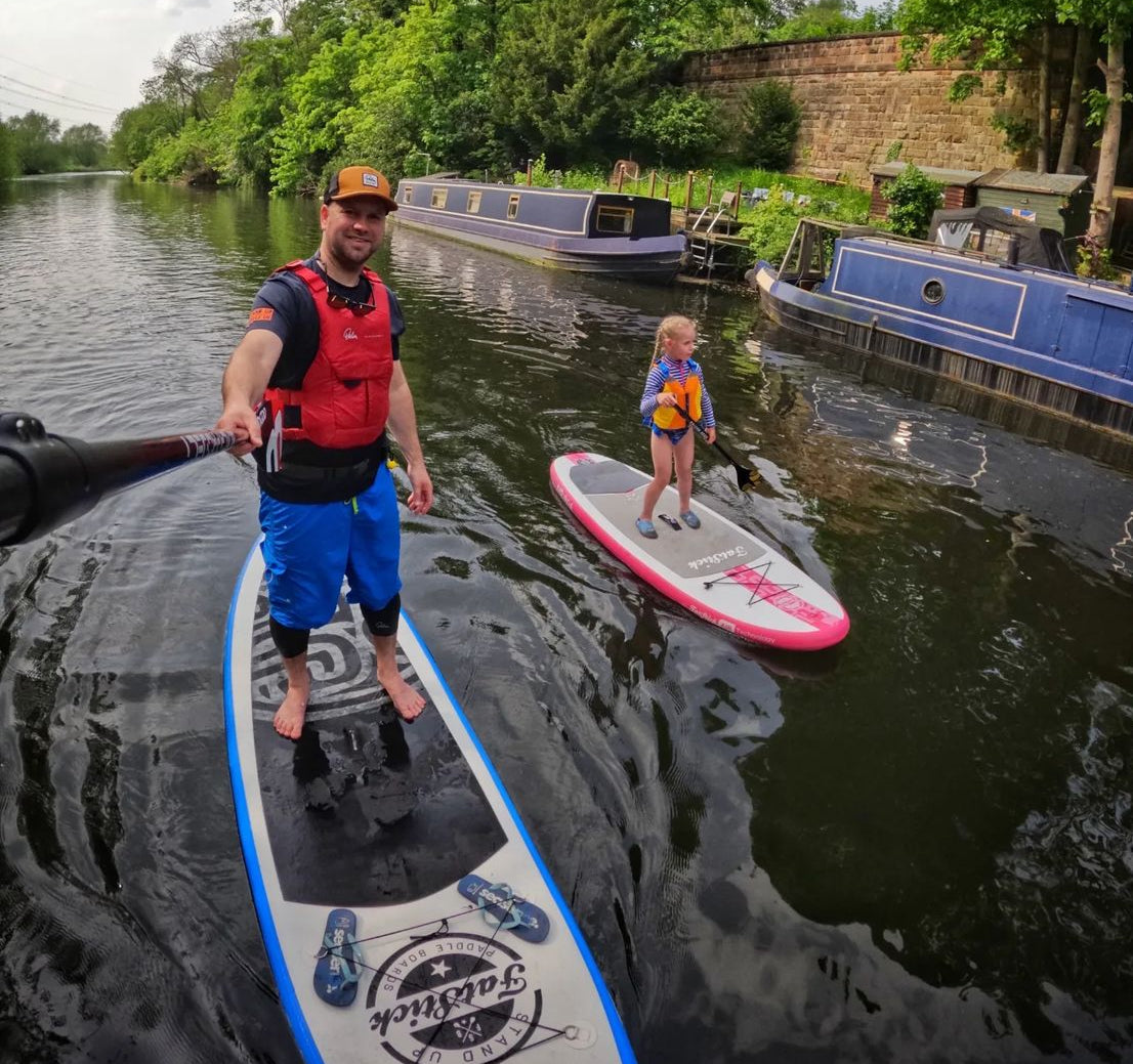 Kids 7’6 GromStick Inflatable Stand Up Paddle Board Package | Childs -