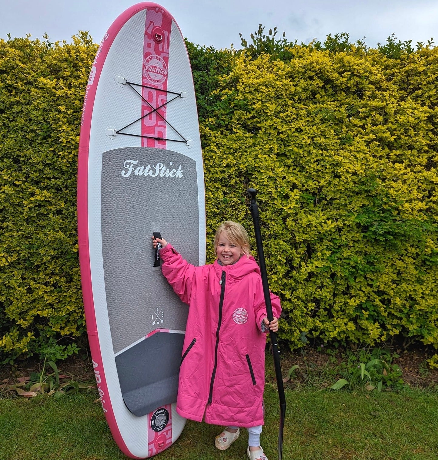 Kids 7’6 GromStick Inflatable Stand Up Paddle Board Package | Childs -