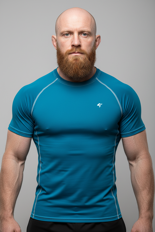 GymBum UK Blue Steel Combat Rash Guard - Roesports