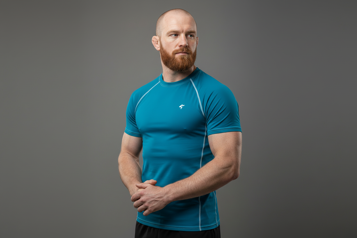 GymBum UK Blue Steel Combat Rash Guard - Roesports