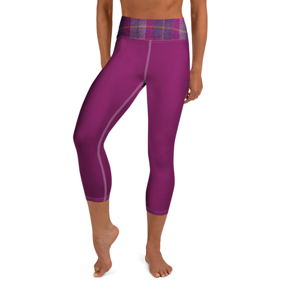 GymBum UK Lomond Rose Yoga Capri Leggings - Roesports