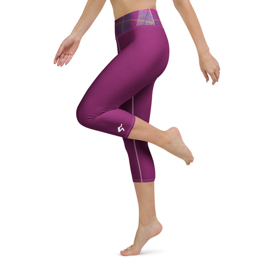 GymBum UK Lomond Rose Yoga Capri Leggings - Roesports