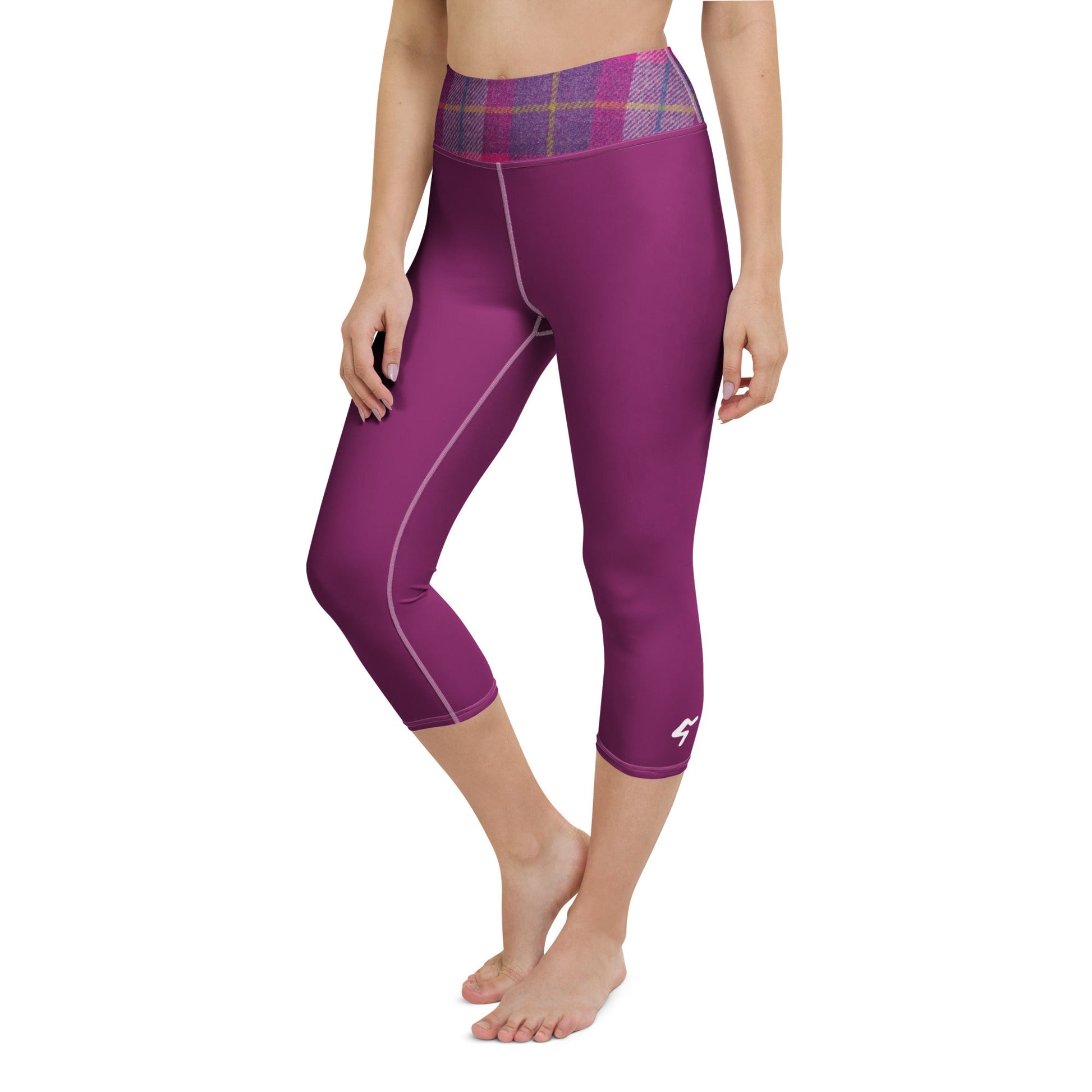 GymBum UK Lomond Rose Yoga Capri Leggings - Roesports