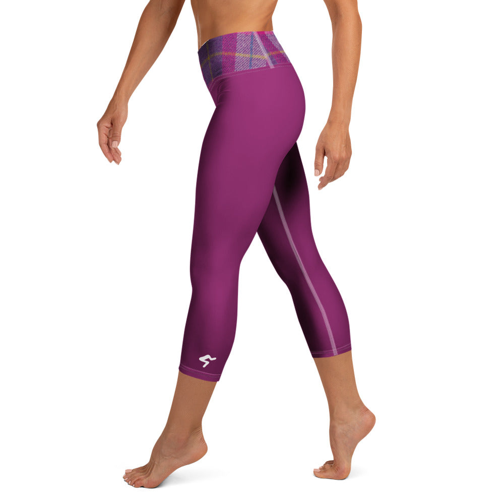 GymBum UK Lomond Rose Yoga Capri Leggings - Roesports