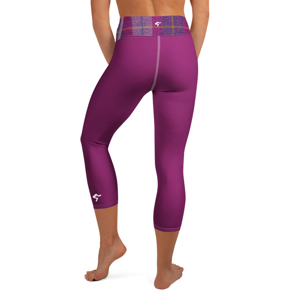 GymBum UK Lomond Rose Yoga Capri Leggings - Roesports