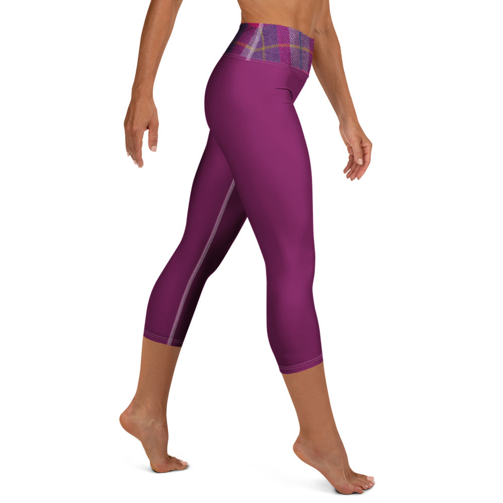 GymBum UK Lomond Rose Yoga Capri Leggings - Roesports