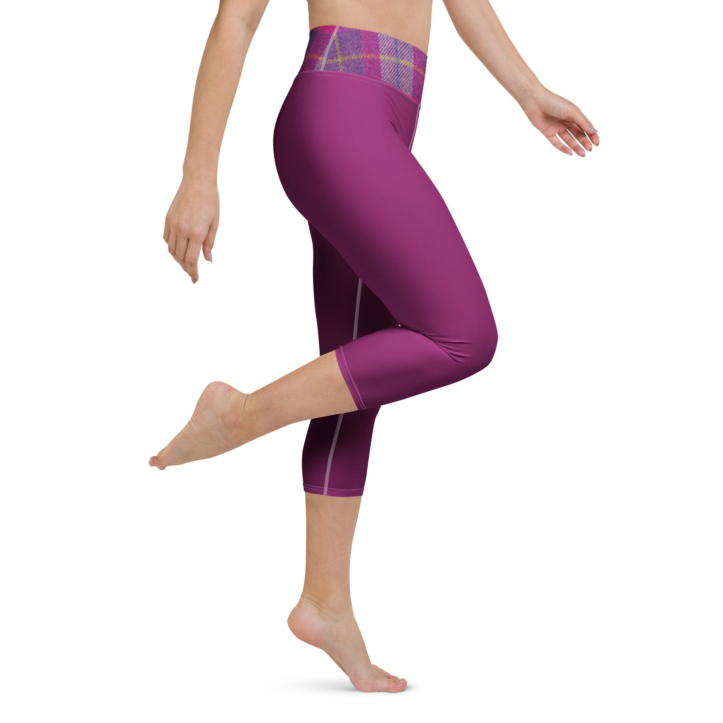 GymBum UK Lomond Rose Yoga Capri Leggings - Roesports